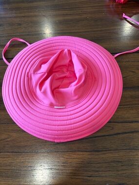 RuffleButts pink swim hat 3-5T